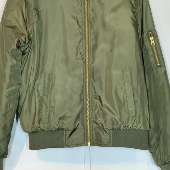MXSOLD Hurley Babo Trim Bomber Jacket in Olive - Picture 6 of 15